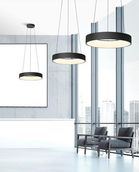 AZZ AZ3437 LED Závěsné svítidlo Azzardo Sovana Pendant 45 CCT black Dimm AZ3437 40W 2200lm 2700-6500K IP20 45cm stmívatelné černé - AZZARDO (obrázek 5)