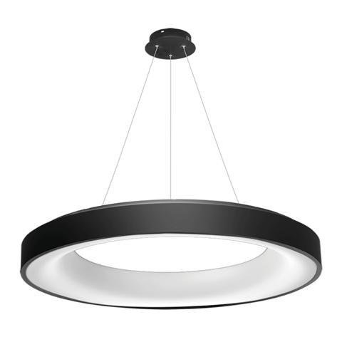 Levně AZZ AZ3449 LED Závěsné svítidlo Azzardo Sovana Pendant 80 CCT black Dimm AZ3449 80W 4000lm 2700-6500K IP20 78cm stmívatelné černé - AZZARDO