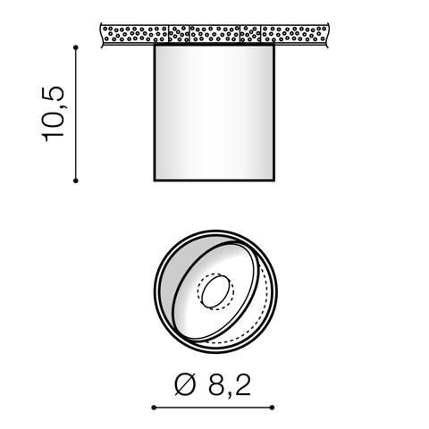 AZZ AZ3469 LED Stropní přisazené svítidlo Azzardo Boston Tube white AZ3469 10W 810lm 3000K IP20 8,2cm bílé stmívatelné - AZZARDO (obrázek 4)