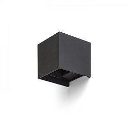 Obrázek pro produkt Svítidlo nástěnné TITO SQ DIMM černé 230V LED 2x3W IP65 3000K - RED - DESIGN RENDL