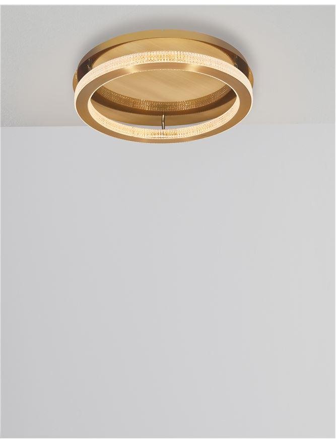 NV 9285420 Stropní svítidlo FIORE antický zlatý mosazný hliník a akryl LED 40W 230V 3000K IP20 stmívatelné - NOVA LUCE (obrázek 4)