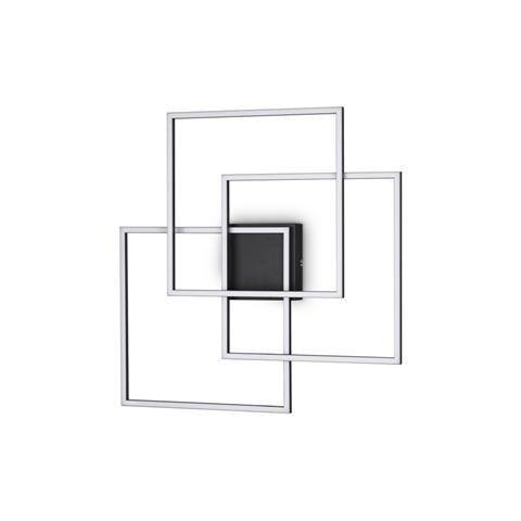 ILUX 270678 LED Stropní a nástěnné svítidlo Ideal Lux FRAME PL QUADRATO NERO 270678 35W 3200lm 3000K IP20 59cm černé - IDEALLUX