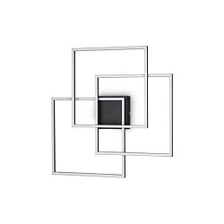Obrázek pro produkt LED Stropní a nástěnné svítidlo Ideal Lux FRAME PL QUADRATO NERO 270678 35W 3200lm 3000K IP20 59cm černé - IDEALLUX