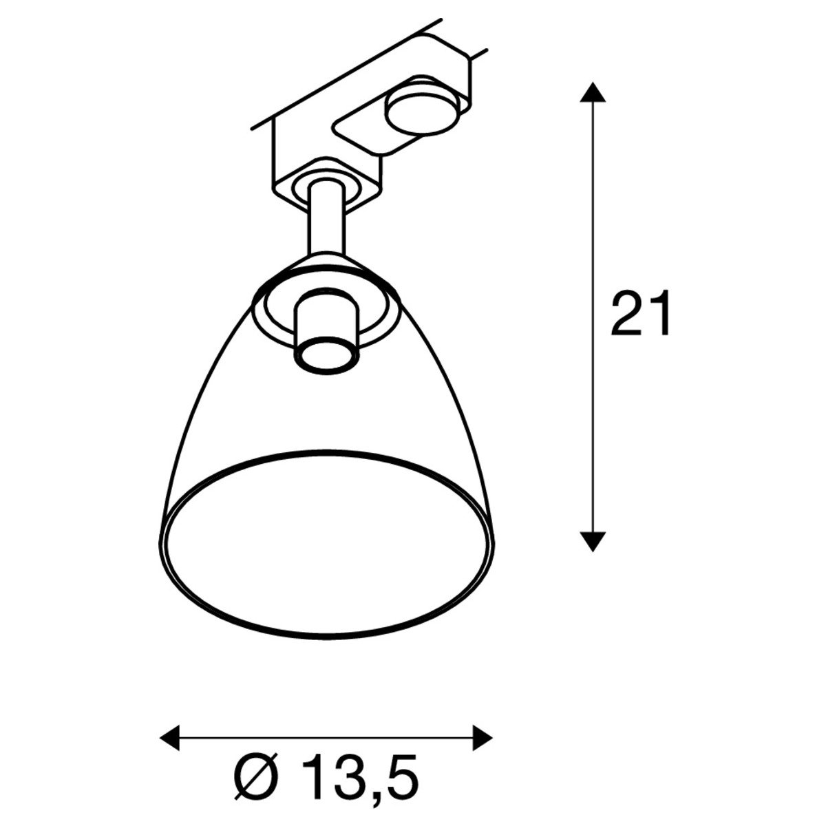 LA 1006157 PARA CONE GL GU10 3fázový spot bambus/transparentní - BIG WHITE (SLV) (obrázek 7)