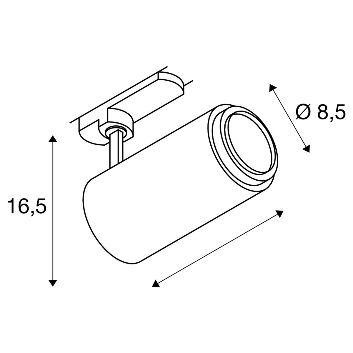 LA 1006119 NUMINOS® ZOOM M DALI 3fázový spot bílý 20 W 4000 K 15-60° - BIG WHITE (SLV) (obrázek 8)