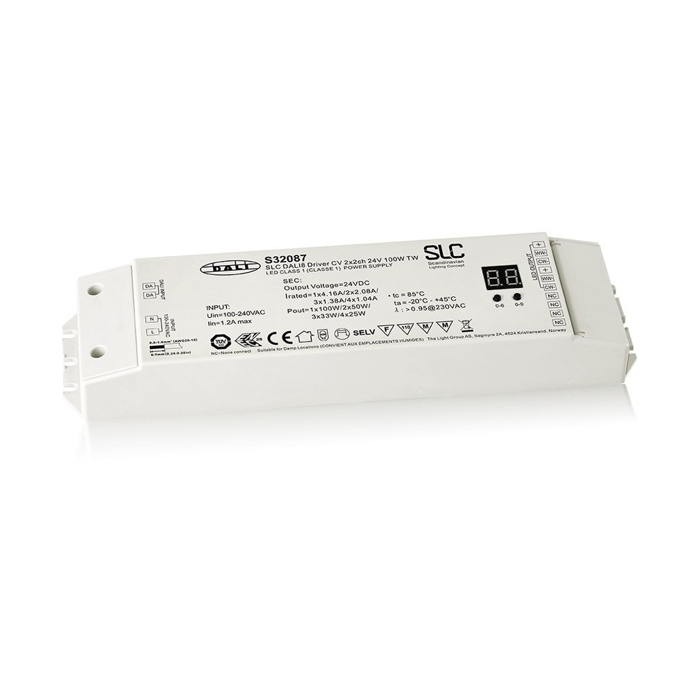 SLC S32087 SLC Power Supply CV 24V 100W DALI DT8 TW - TLG