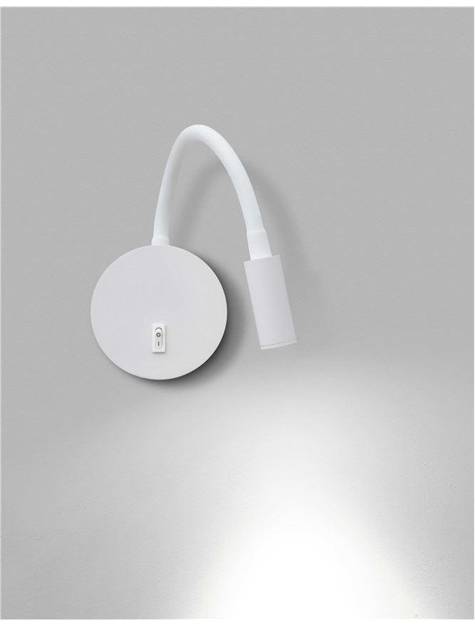 NV 8140321 Bodové svítidlo JACO bílý hliník LED 3W 3200K nastavitelné vypínač na těle - NOVA LUCE (obrázek 3)