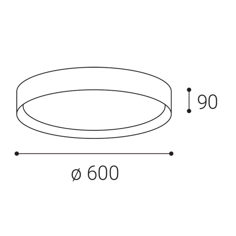 LED2 1272153DT Svítidlo MILA 60, B DIM TRIAC 60W 2CC3000K/4000K stropní černé - LED2 Lighting (obrázek 3)