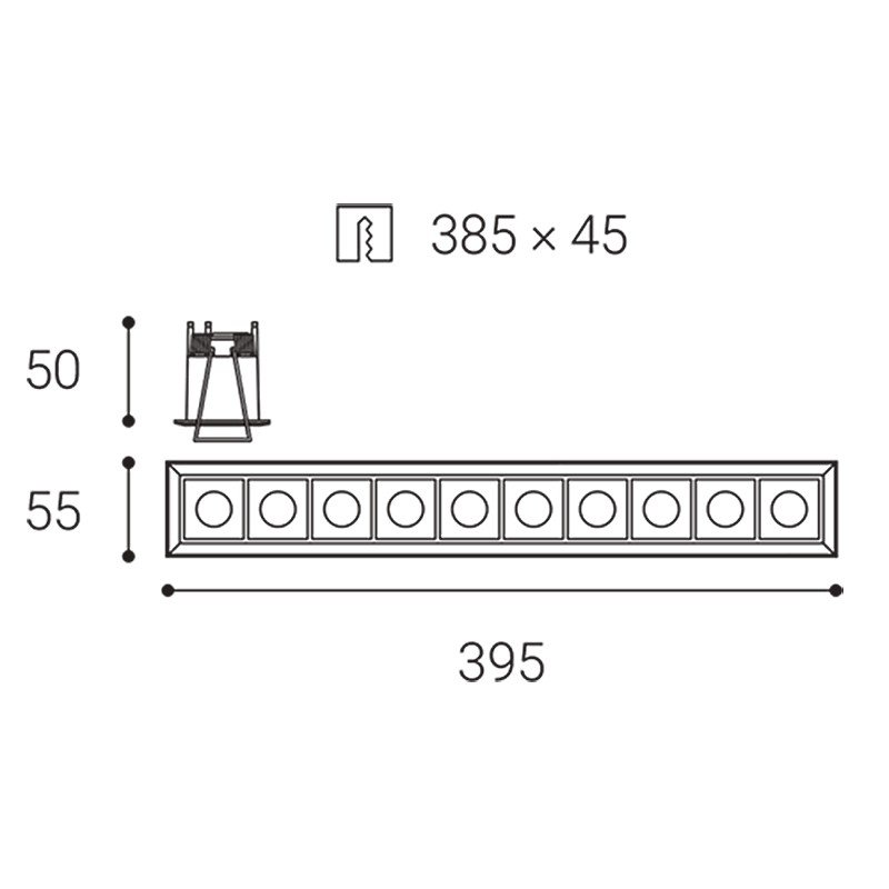 LED2 2312841D Svítidlo TECO 10, W 30W 4000K zápustné bílé - LED2 Lighting (obrázek 3)