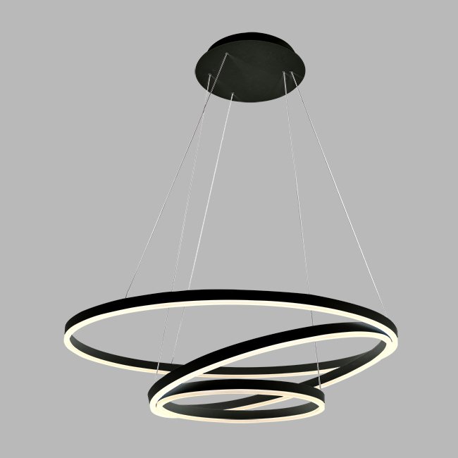 LED2 3271133DT LED2 Svítidlo CIRCLE 3 P-Z, B DIM TRIAC 136W 3000K závěsné černé - LED2 Lighting