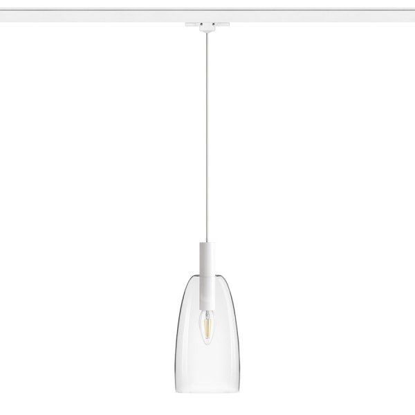 Levně RED R13814 BELLINI pro tříokr. lištu bílá čiré sklo 230V E14 15W - RED - DESIGN RENDL