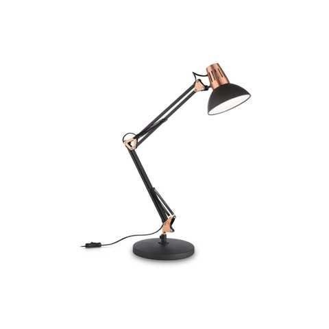 ILUX 061191 Stolní lampa Ideal Lux Wally TL1 nero 061191 E27 1x42W - IDEALLUX