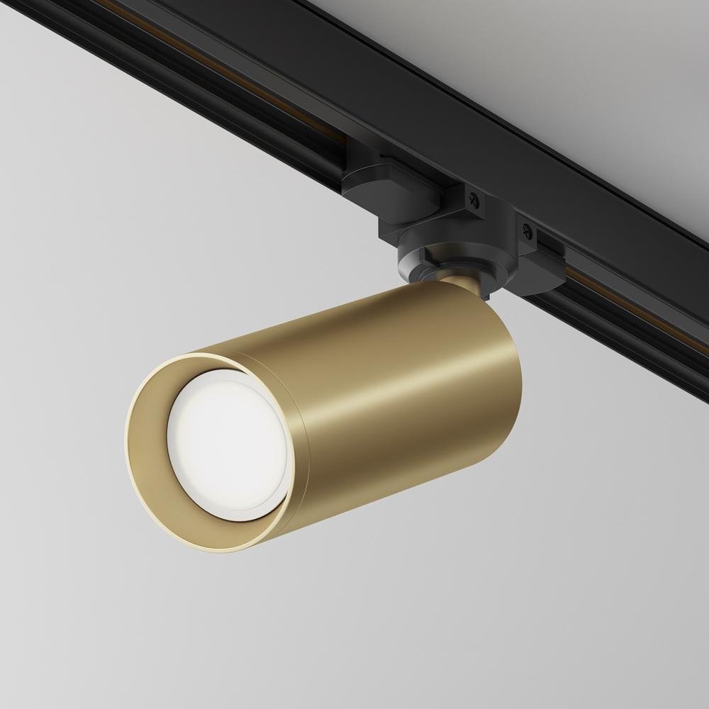 M TR028-3-GU10-MG Svítidlo pro kolejnicový systém Focus GU10 50W zlaté hliník Trinity - MAYTONI