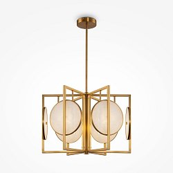 Obrázek pro produkt Závěsné svítidlo Marmo 6x40W bílá/zlatá kov designové - MAYTONI