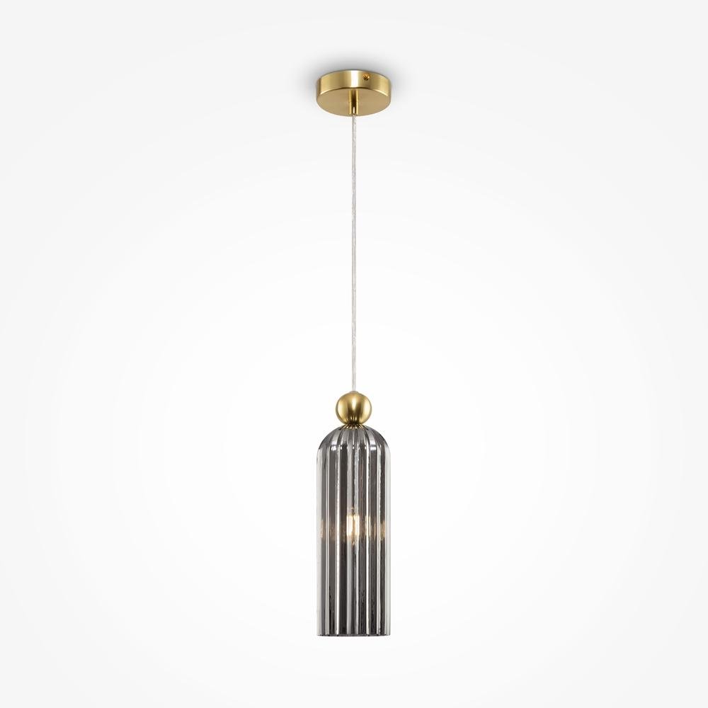 M MOD302PL-01GR Závěsné svítidlo Antic E14 40W šedé sklo kov bronz - MAYTONI