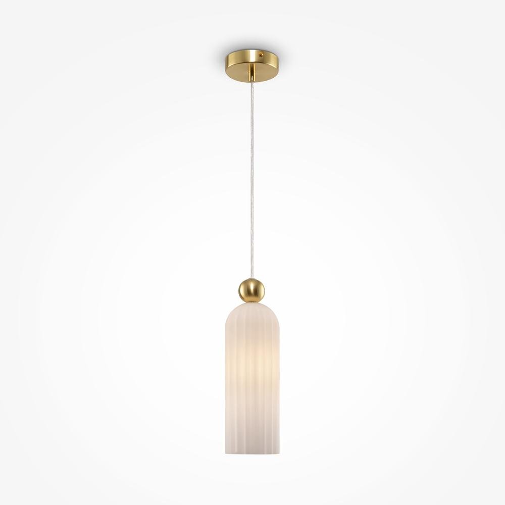 M MOD302PL-01W Závěsné svítidlo Antic E14 40W bílá kov/sklo moderní design - MAYTONI