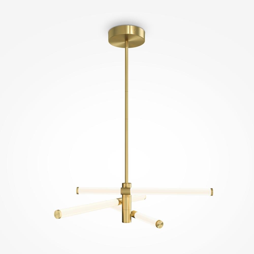 M MOD106PL-L28G3K Závěsné svítidlo Axis 3000K 3000lm zlatá hliník/akrylát designové - MAYTONI