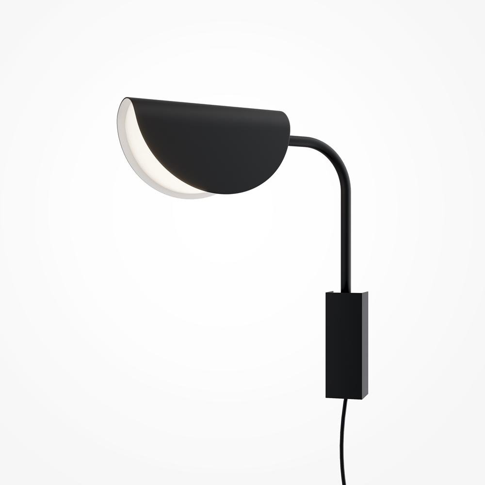 M MOD126WL-01B Nástěnné svítidlo Mollis 28W G9 černý kov akrylát designové - MAYTONI