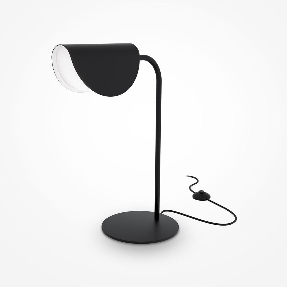 M MOD126TL-01B Stolní lampa Mollis 28W černá kov akrylát designová - MAYTONI