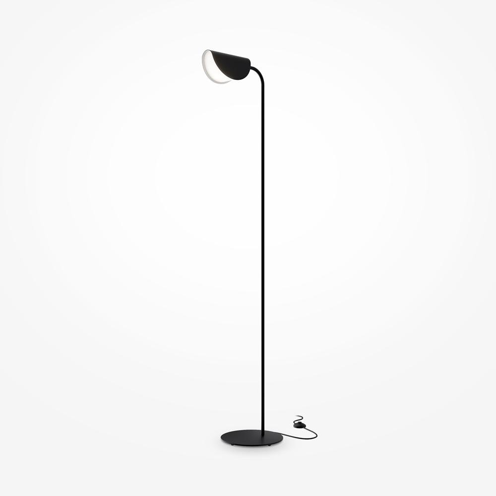 M MOD126FL-01B Stojací lampa Mollis 28W černá kov/akrylát moderní - MAYTONI