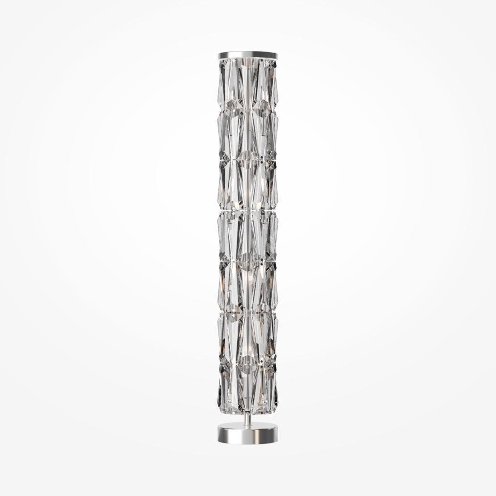 M MOD043FL-08CH Stojací lampa Puntes 8xE14 480W chrom ocel ozdobné přívěsky nastavitelná výška - MAYTONI