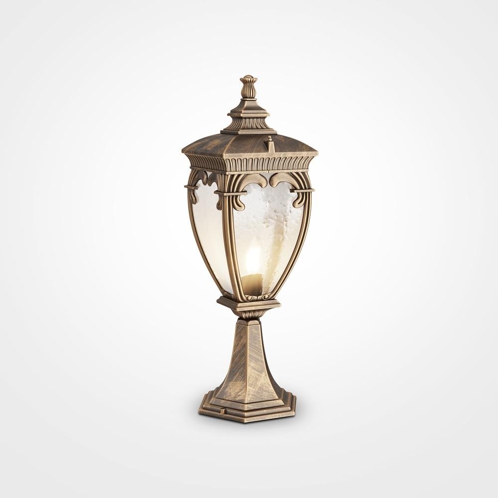 M O414FL-01GB Venkovní svítidlo Fleur E27 60W černozlatá IP44 - MAYTONI