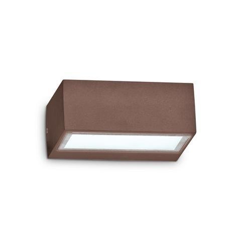 ILUX 213330 Venkovní nástěnné svítidlo TWIN AP1 BIG COFFEE - IDEALLUX