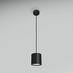 Obrázek pro produkt Závěsné LED svítidlo RONDO černé pr.110x123mm 15W 230V 4000K 45d IP20 závěs 150cm - CENTURY