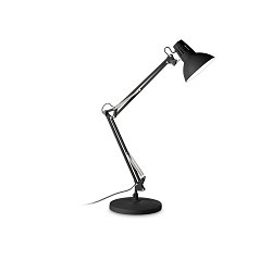Obrázek pro produkt Stolní lampa WALLY TL1 stolní lampa 1x E27 42W bez zdroje 84cm IP20, černá - IDEALLUX