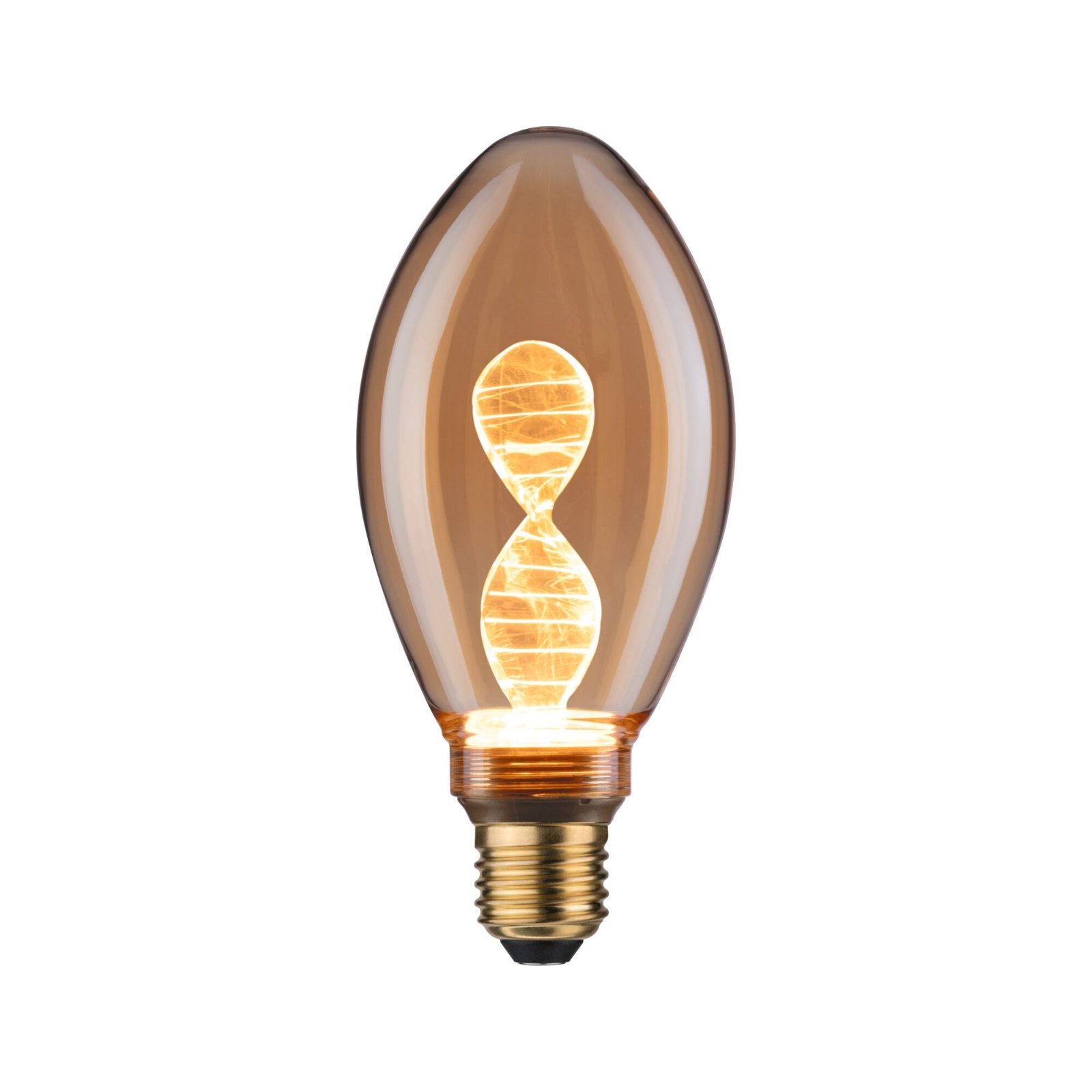 Levně P 28884 Inner Glow Edition LED žárovka Helix E27 230V 3,5W 1800K zlatá - PAULMANN