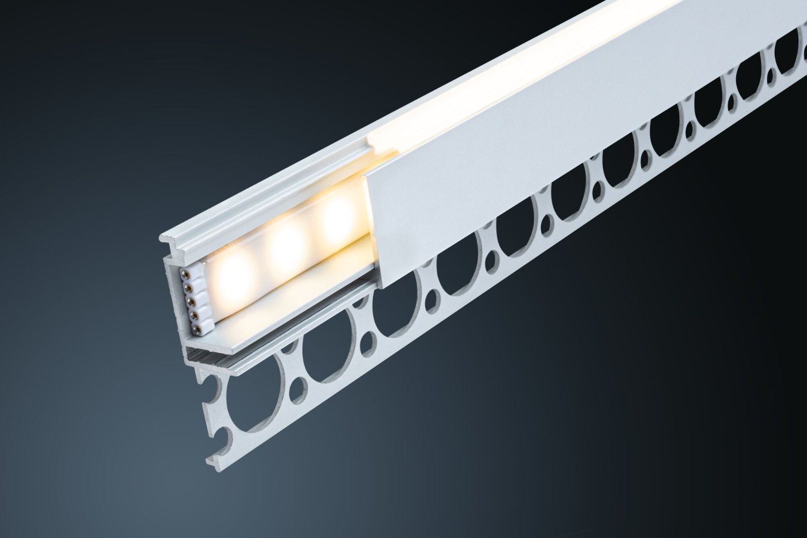 P 78403 LumiTiles LED Strip vestavný profil Top 2m hliník eloxovaný/satén - PAULMANN (obrázek 4)