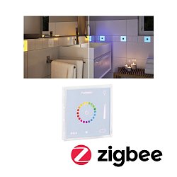 Obrázek pro produkt LumiTiles příslušenství Smart Home Zigbee Square Touch Modul IP44 100x10mm bílá umělá hmota/hliník - PAULMANN