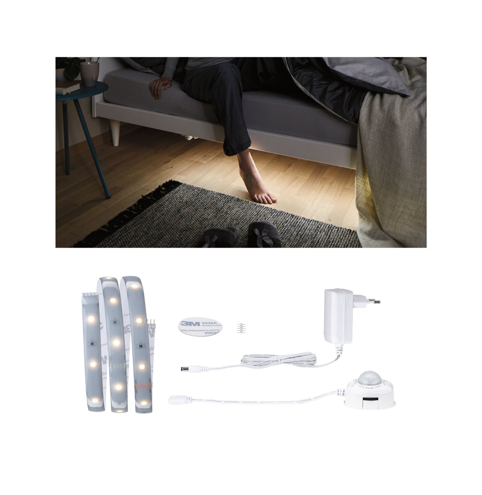 P 78893 MaxLED 250 LED Strip Night Comfort základní sada 1m 4W 30LEDs/m 2700K 12VA - PAULMANN