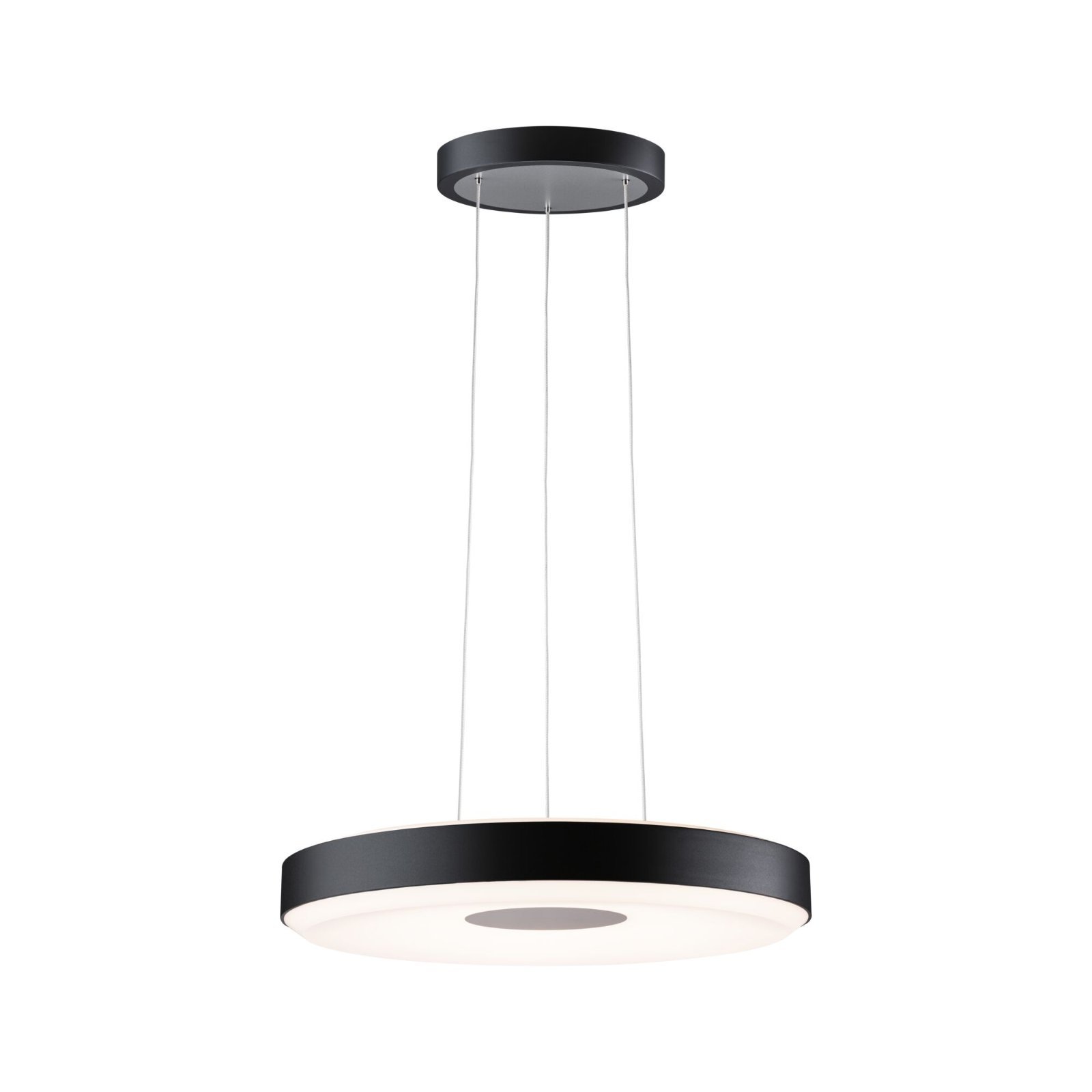 P 79517 LED závěsné svítidlo 3-krokové-stmívatelné Puric Pane 2700K 1./ 1.22W černá/šedá stmívatelné - PAULMANN