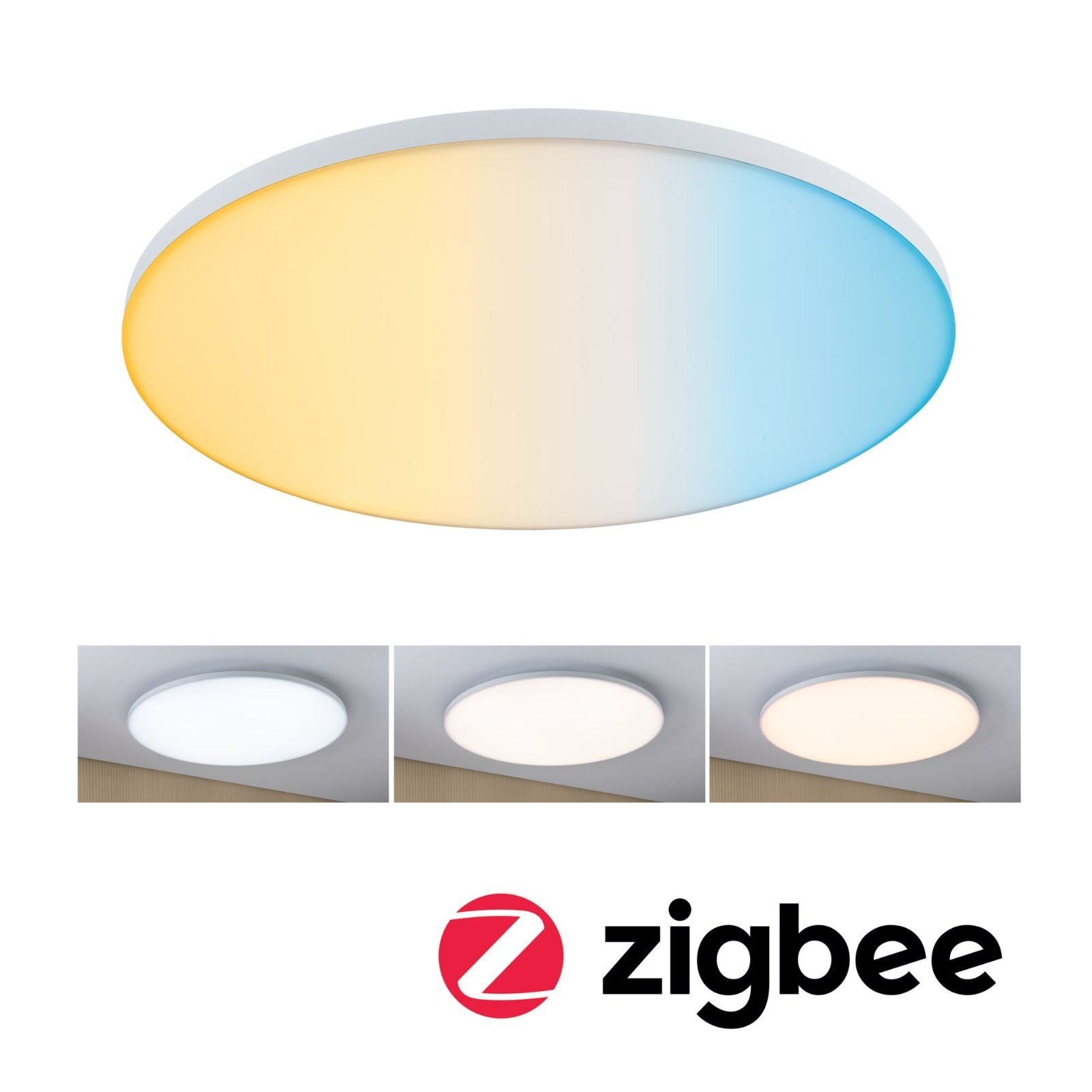 P 79896 LED Panel Smart Home Zigbee Velora kruhové 600mm měnitelná bílá bílá stmívatelné - PAULMANN