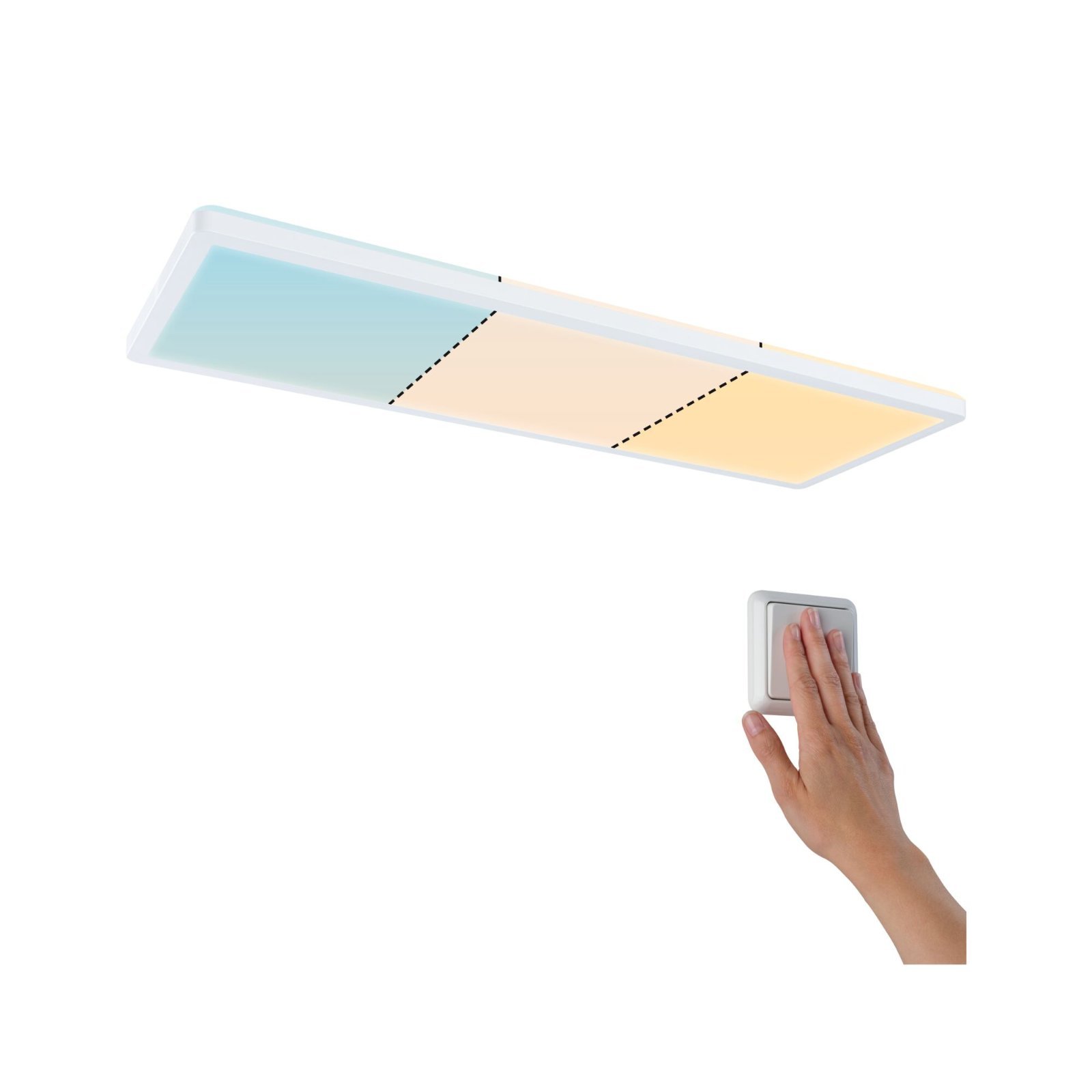 P 79927 LED Panel Atria Shine hranaté 580x200mm CCT bílá - PAULMANN