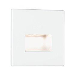 Obrázek pro produkt AKCE - LED vestavné svítidlo do zdi Edge Quadro hranaté 8x8cm 1,2W 230V 2700K bílá mat - PAULMANN