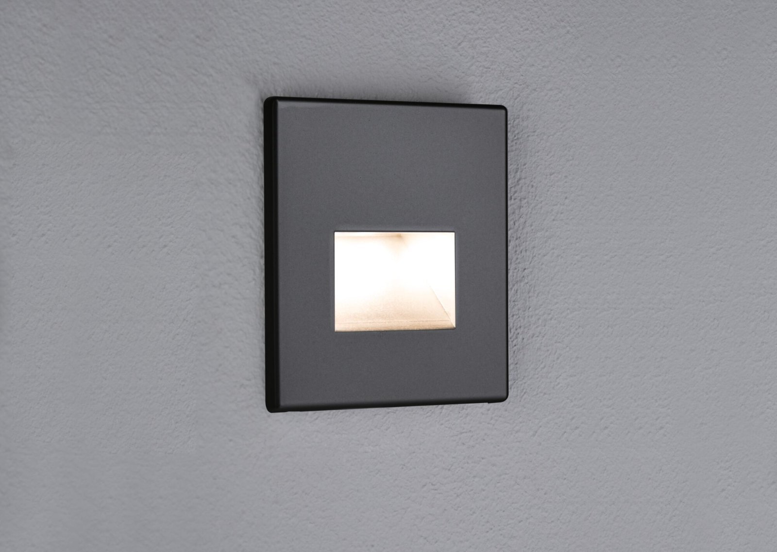 P 93094 LED vestavné svítidlo do zdi Edge Quadro hranaté 8x8cm 1,2W 230V 2700K černá mat - PAULMANN (obrázek 4)