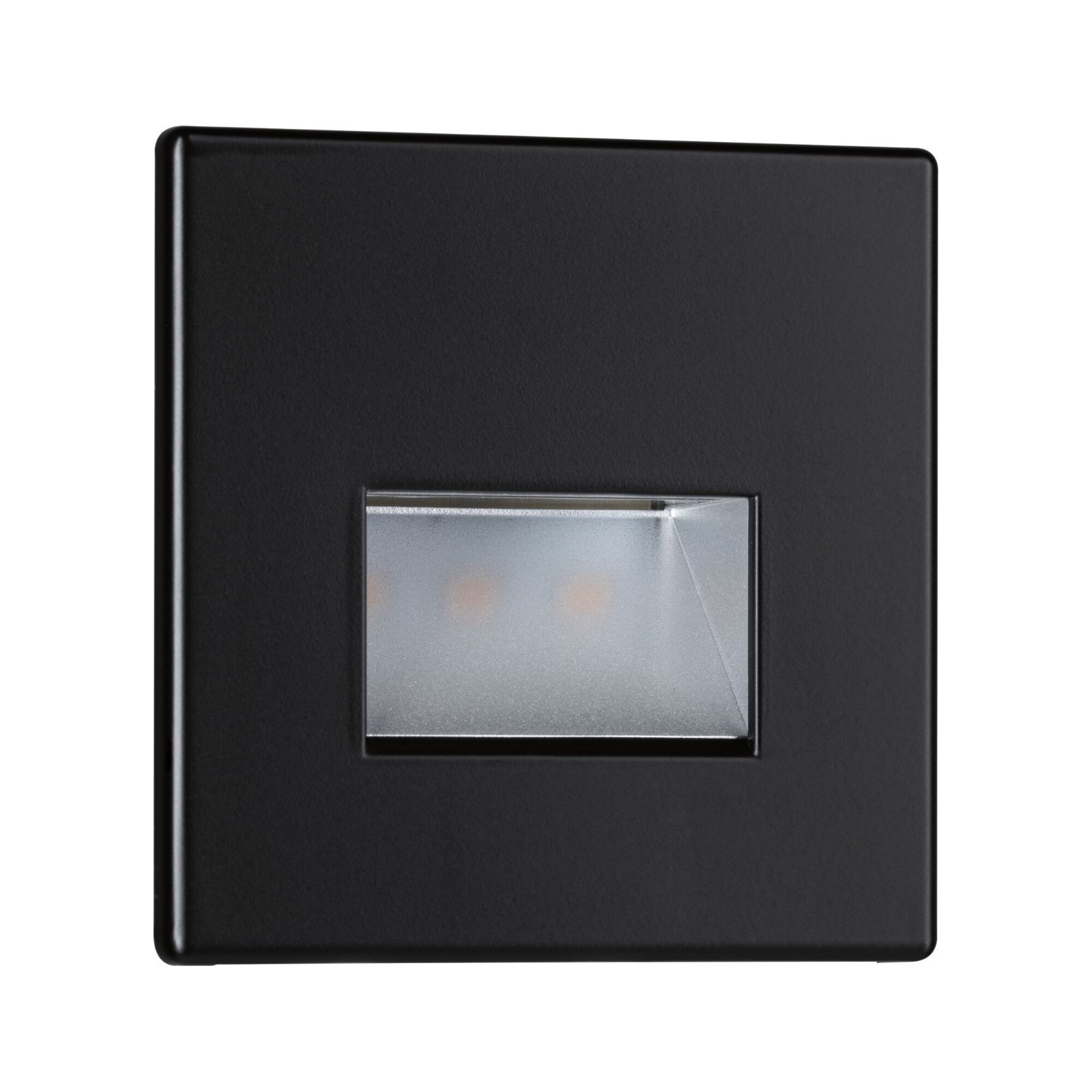 P 93094 LED vestavné svítidlo do zdi Edge Quadro hranaté 8x8cm 1,2W 230V 2700K černá mat - PAULMANN (obrázek 7)