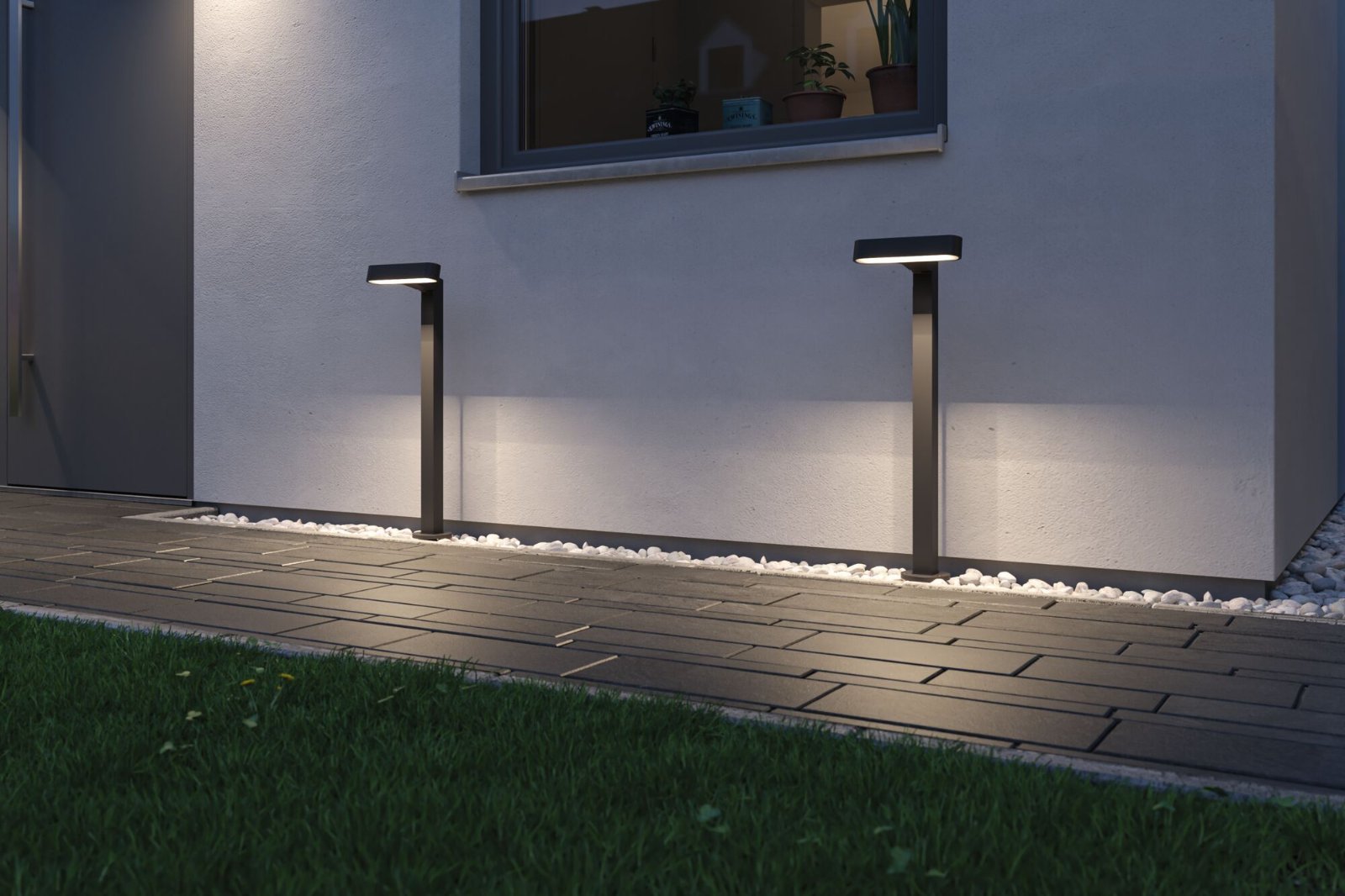 P 94546 Plug & Shine LED stojací svítidlo Ito horizontální orientace IP65 3000K 6W antracit - PAULMANN (obrázek 6)