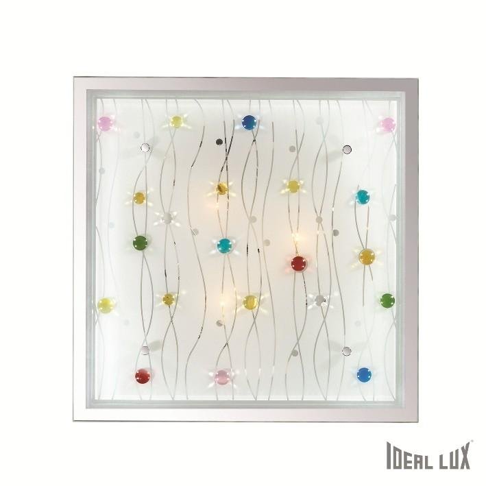 ILUX 091013 Stropní a nástěnné svítidlo Ideal Lux Ocean PL3 color 091013 čiré 42cm - IDEALLUX