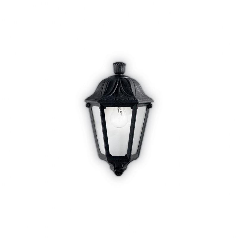 ILUX 101552 Venkovní nástěnné svítidlo Ideal Lux Anna AP1 small nero 101552 černé IP44   - IDEALLUX