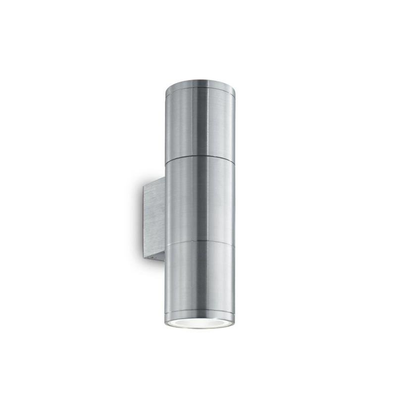 ILUX 033013 Venkovní nástěnné svítidlo Ideal Lux Gun AP2 small alluminio 033013 stříbrné 21cm IP44 - IDEALLUX