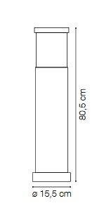 ILUX 004723 Venkovní svítidlo Ideal Lux Tronco PT1 big 004723 - IDEALLUX (obrázek 3)