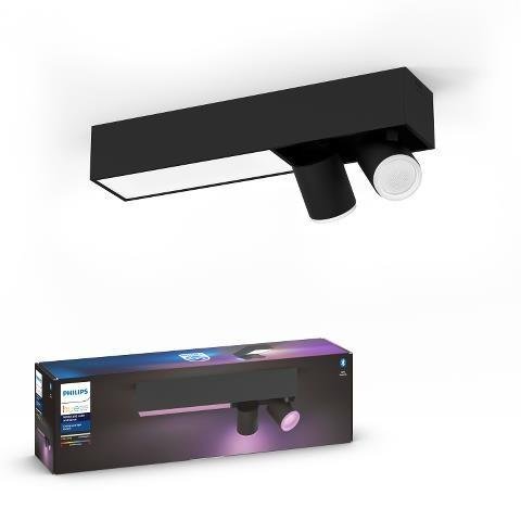 PH 50610/30/P7 Hue LED White and Color Ambiance Stropní bodové svítidlo Philips Centris BT 50610/30/P7 11W + 2x5,7W GU10, 1600lm, 2000K-6500K, RGB, IP20, černé - PHILIPS HUE (915005928101)