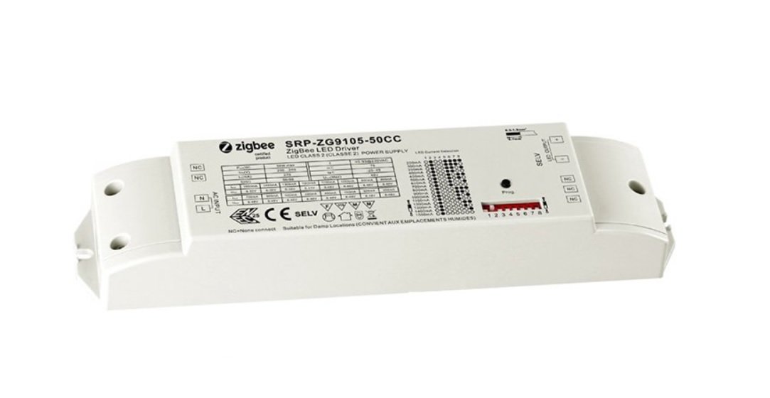 SRP-ZG9105-50CC Jednokanálový stmívatelný zdroj ZigBee 50W