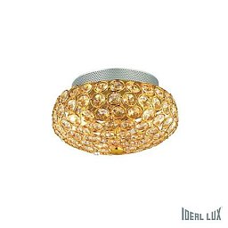 Obrázek pro produkt Stropní a nástěnné svítidlo Ideal Lux King PL3 oro 075402 - IDEALLUX