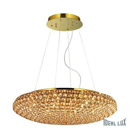 ILUX 088020 Závěsné svítidlo Ideal Lux King SP12 oro 088020 - IDEALLUX