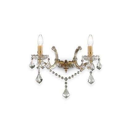 ILUX 035659 Nástěnné svítidlo Ideal Lux Florian AP2 oro 035659 zlaté - IDEALLUX