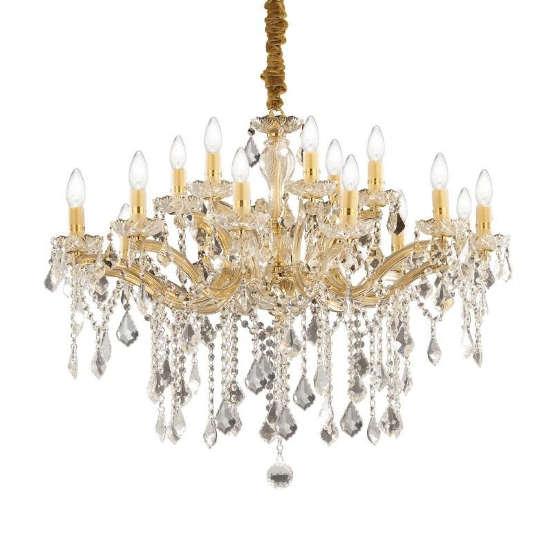 ILUX 075181 Závěsné svítidlo Ideal Lux Florian SP18 oro 075181 zlaté 86cm - IDEALLUX